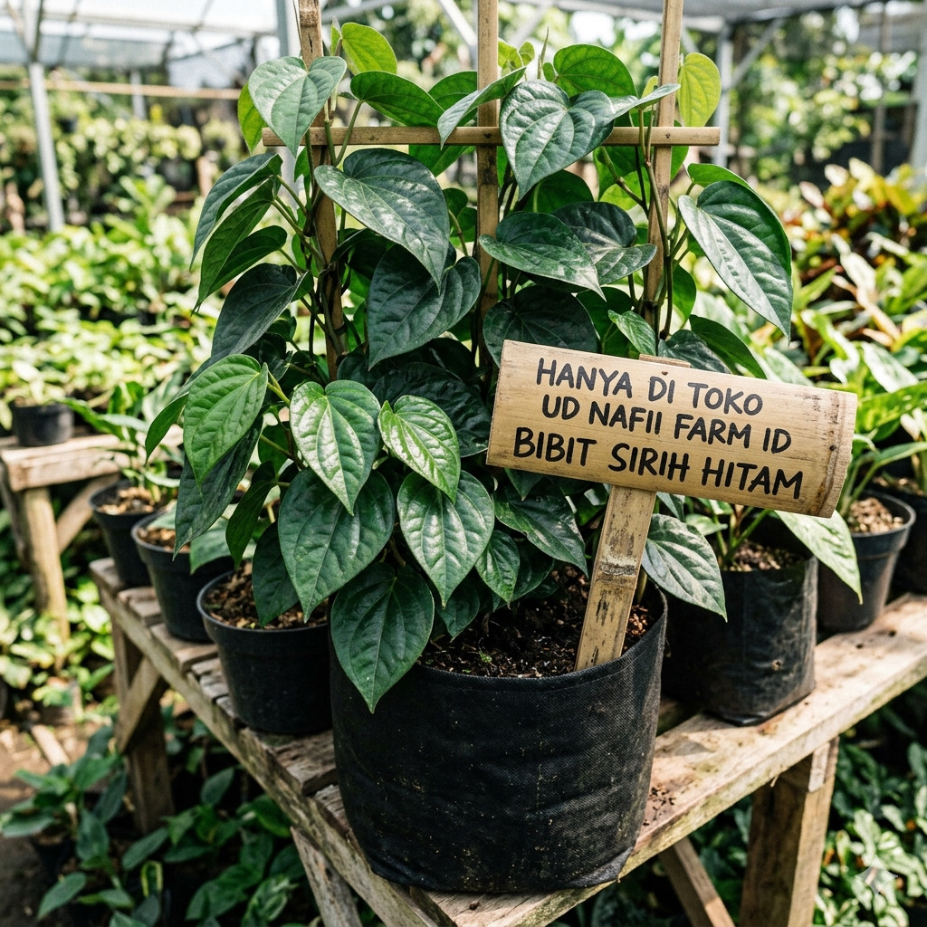 BIBIT TANAMAN SIRIH HITAM HERBAL UNGGUL Bibit Tanaman Super Unggul UD NAFII FARM ID