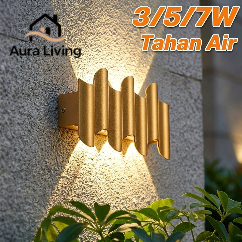 lampu dinding tahan air desain minimalis cocok indoor outdoor koridor taman garasi hemat energi