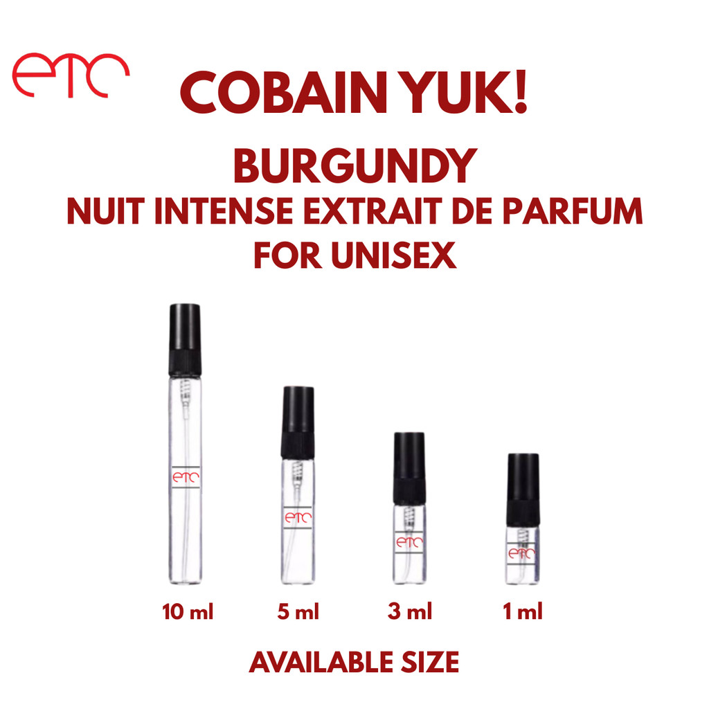 DECANT Parfum Burgundy Nuit Intense Extrait De Parfum for Unisex