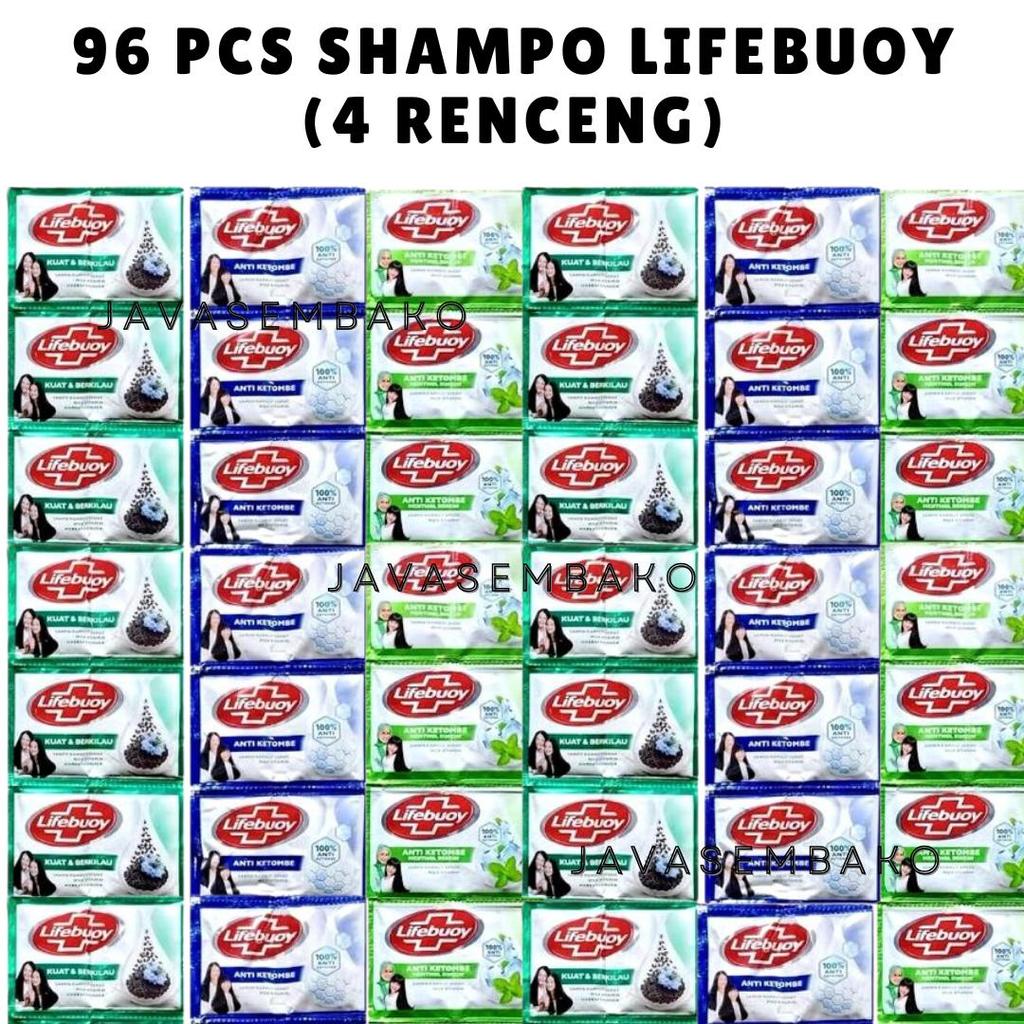 ( 4 RENCENG 96 PCS ) SHAMPO LIFEBUOY RENCENG RANDOM VARIAN SAMPO ANTI KETOMBE