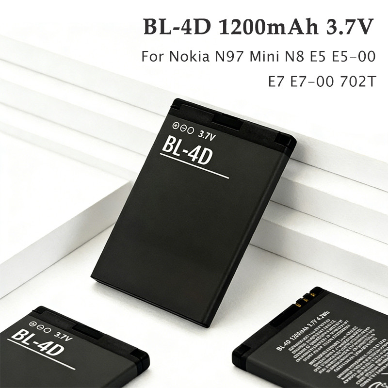BL-4D Battery 1200mAh 3.7V for Nokia N97mini N8 N8-00 E5 E5-00 E7 E7-00 T7 T7-00 702T N5 808 BL 4D M