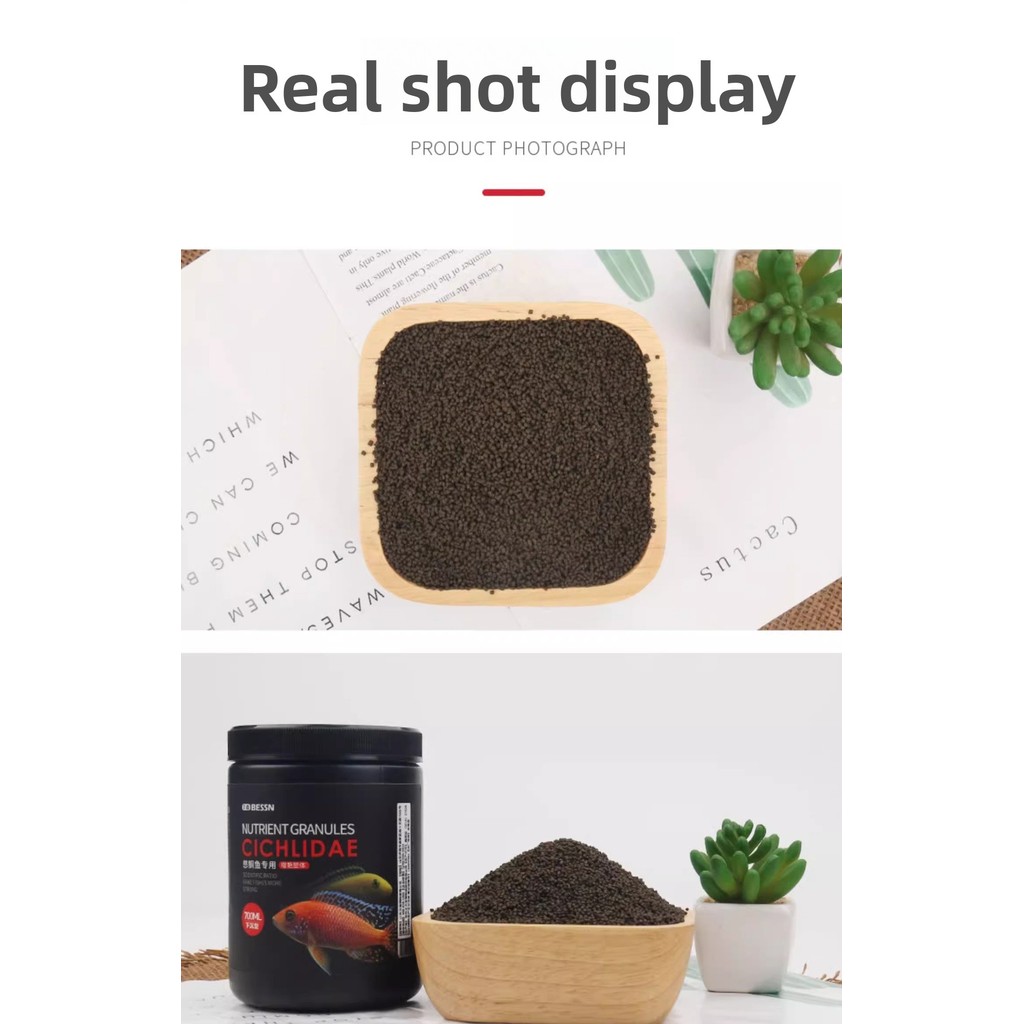 BESSN African Cichlid FoodSlow Sinking Color Enhancing Pellets for Mbuna,Frontosa&Tanganyika Fish Al