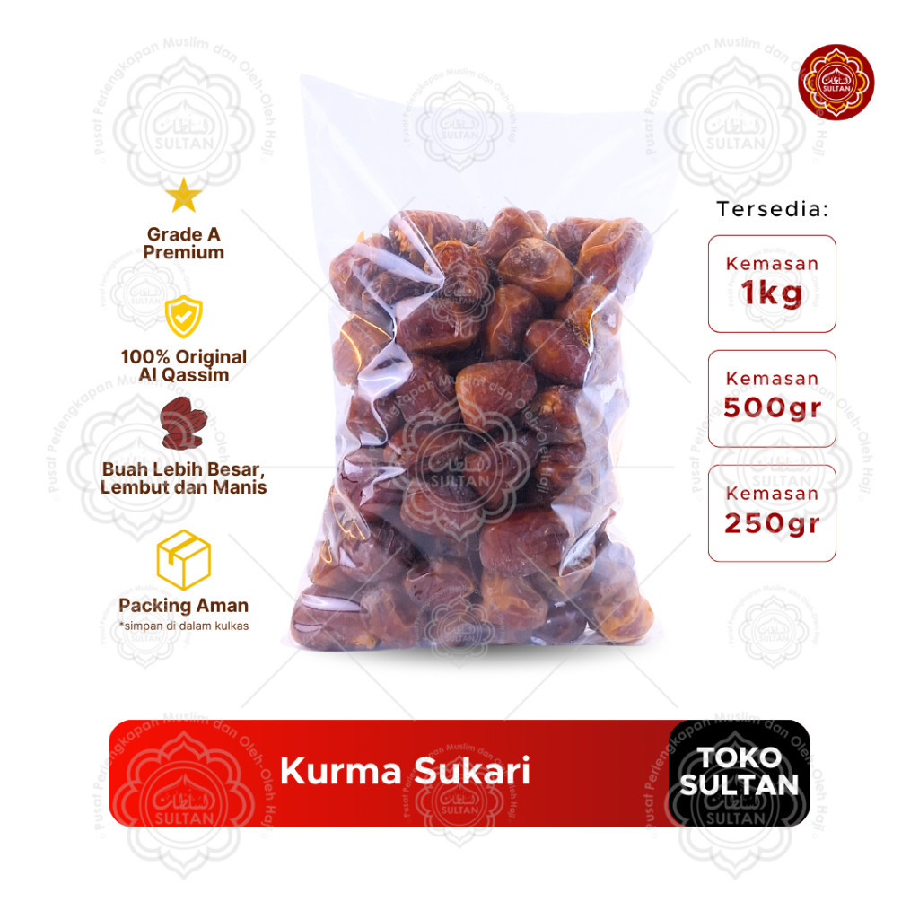 Kurma 1 kg Sukari Premium Kurma Madu Al Qassim Fresh Takjil Buka Puasa Oleh Oleh Haji