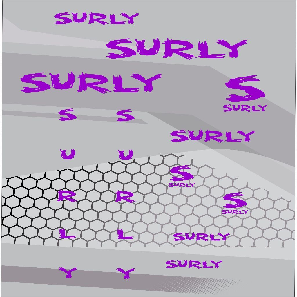 Stiker sepeda fixie surly cutting
