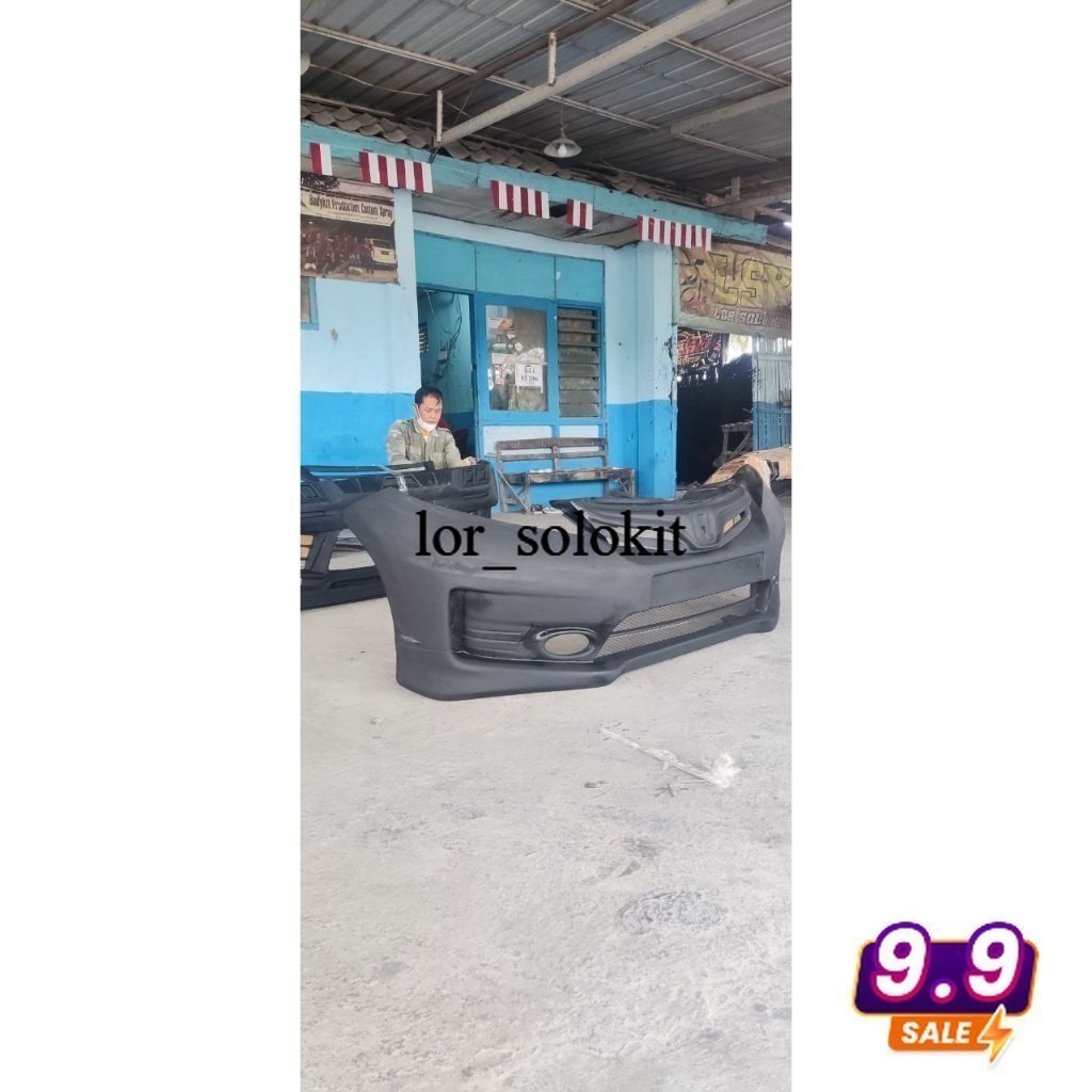 bodikit bumper jazz ge8 BODYKIT JAZZ GE8 2008-2011 BUMPER JAZZ UPGRADE MMC TANPA GANTI LAMPU