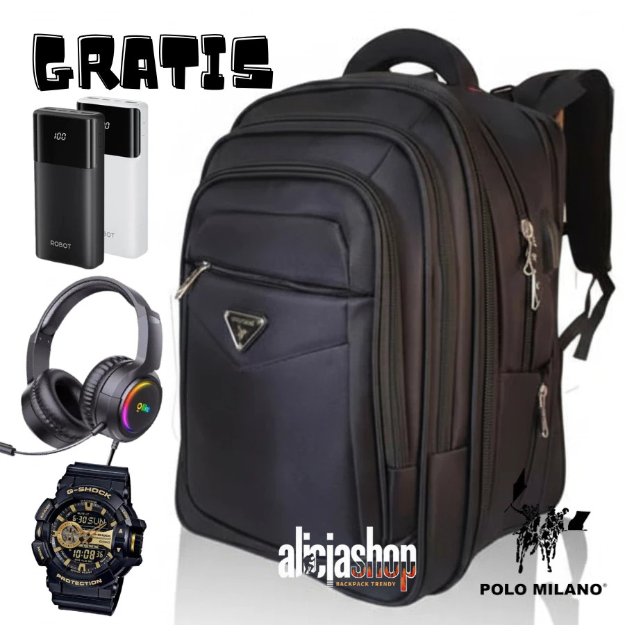[ FREE PORBANK ] Tas Ransel Pria Tas Polo Milano 88372 Tas Ransel Polo Dewasa Terbaru 2025 (TPH) Tas
