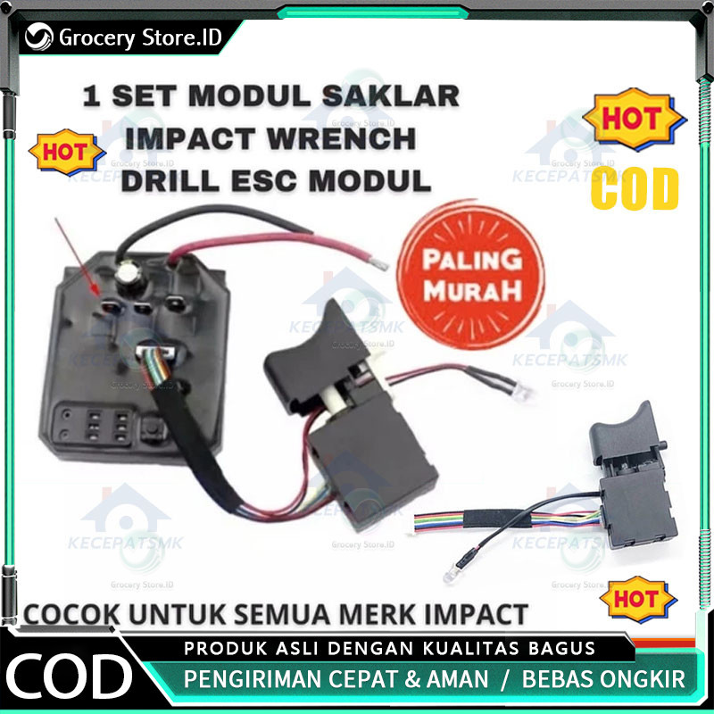 [COD] Saklar Modul Impact Wrench JLD Esc Speed Controller Impact Wrench Drill Brushless JLD Switch