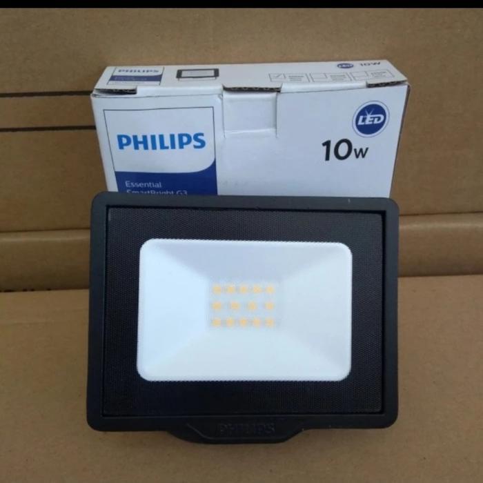 lampu tembak sorot philips led jalan 10w 20w 30w 50w outdoor taman - sorot 10 watt, sinar kuning