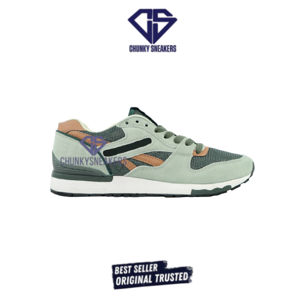Sepatu Reebok Gl6000 Olive Green Grey 100% Original BNIB
