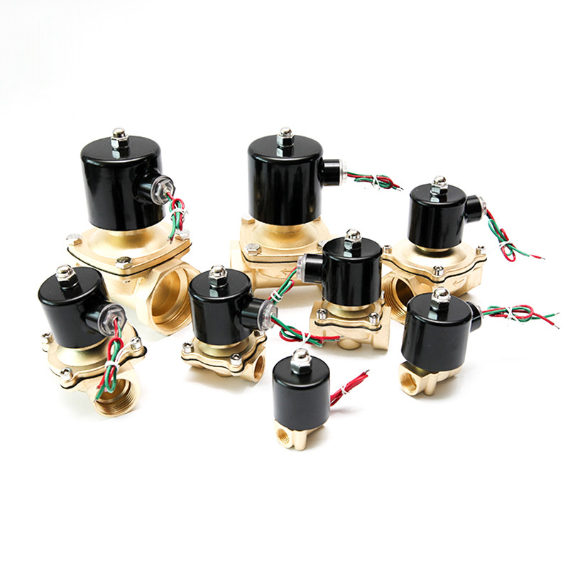 12 34 1 114 112 2 Brass Solenoid Valve Normally Closed Air Solenoid Valve 24V 12V 220V 110V