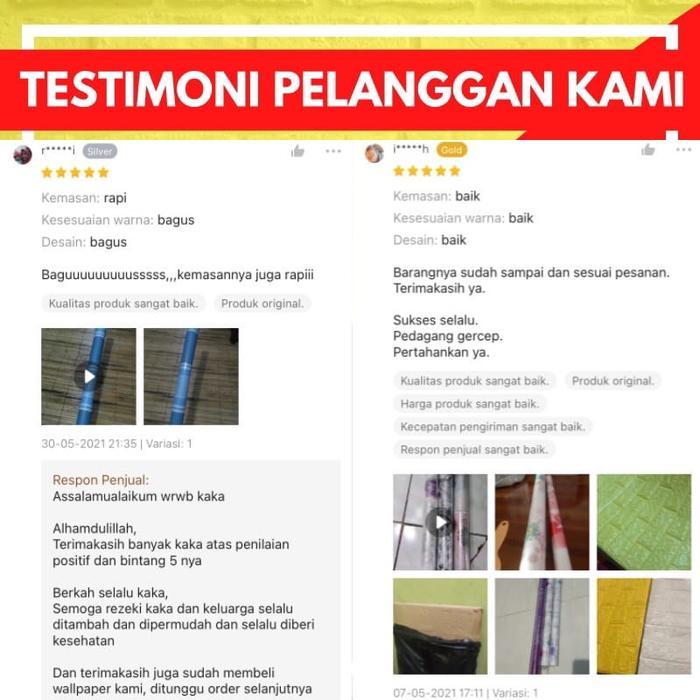 Promo Wallpaper Dinding 10 m 10 meter 45 cm x 10 m MOTIF POLOS HIJAU BIRU ABU PUTIH POLOS PREMIUM - 