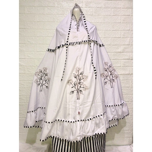 NSW- mukena alief motif/ mukena santri /mukena gontor / mukena silky SANTRI SANTRIWATI PONDOK PESANT