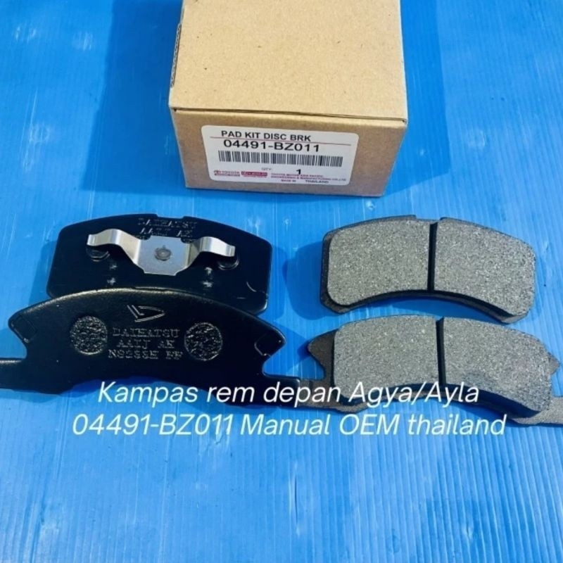 Kampas rem depan Agya/Ayla  04491-BZ011 Manual