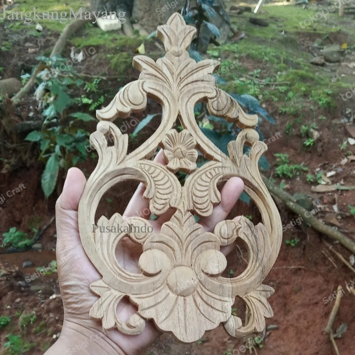 tempel ukir ornamen tempel kayu jati murah Jos
