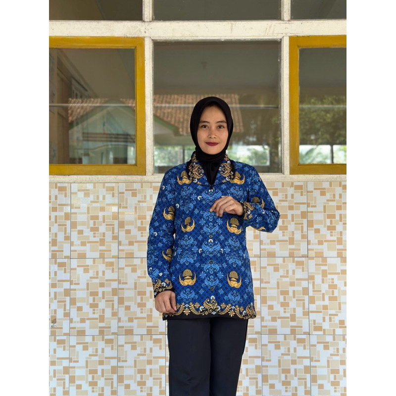 NIWASUMA Atasan Korpri Wanita Batik C40S S-XXXL