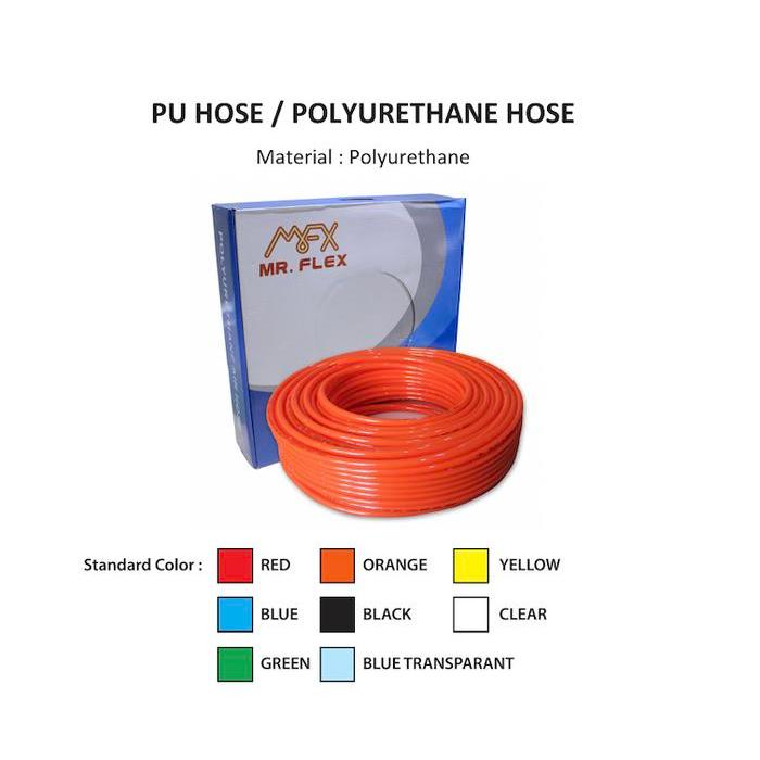 ROLL Selang PU 8x10 / 100m PU 8 x 10 mm / 8x10mm - Hitam