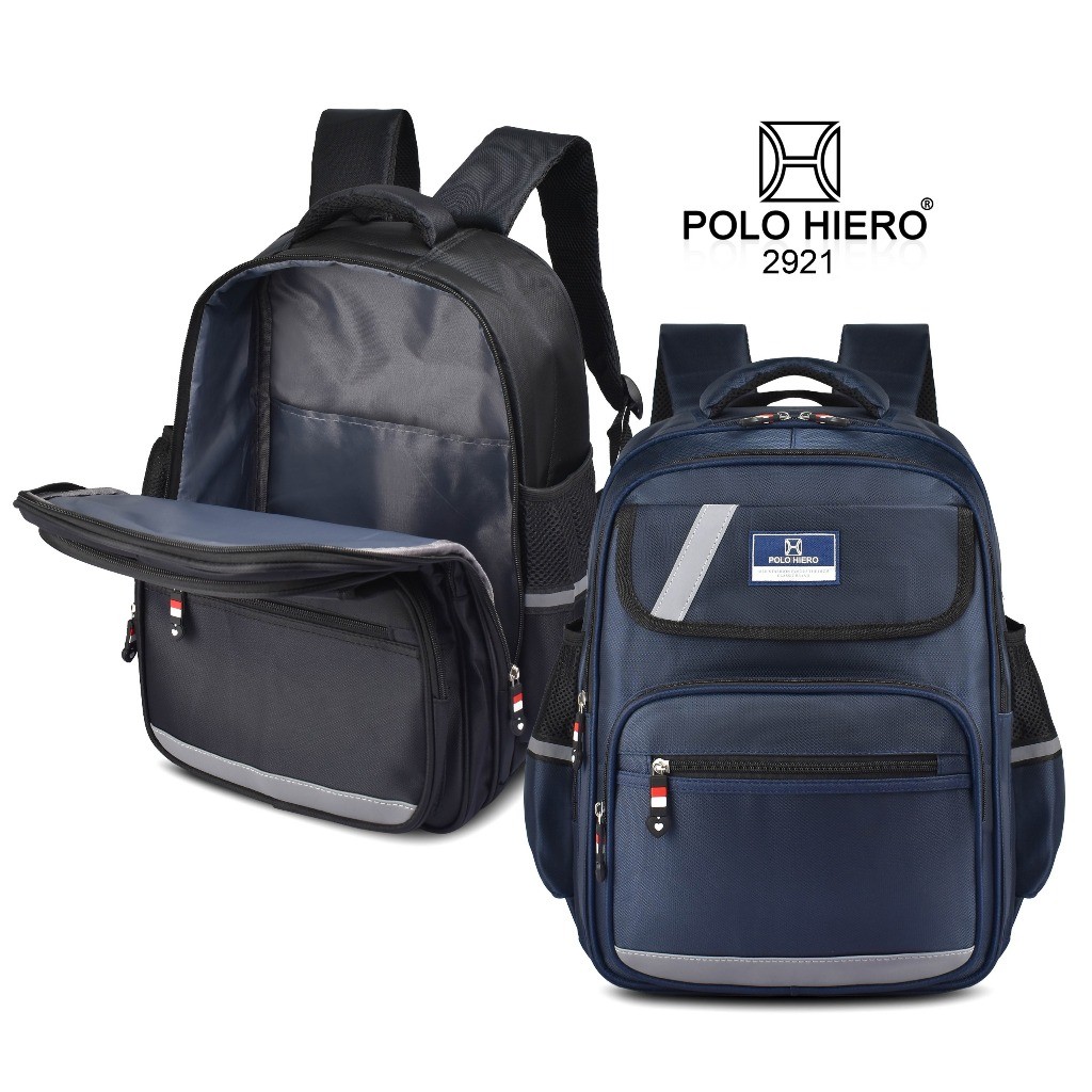 POLO HIERO Tas Anak Polo Hiero 2921 Tas Ransel Sekolah Laptop Tas Anak Cowok SD