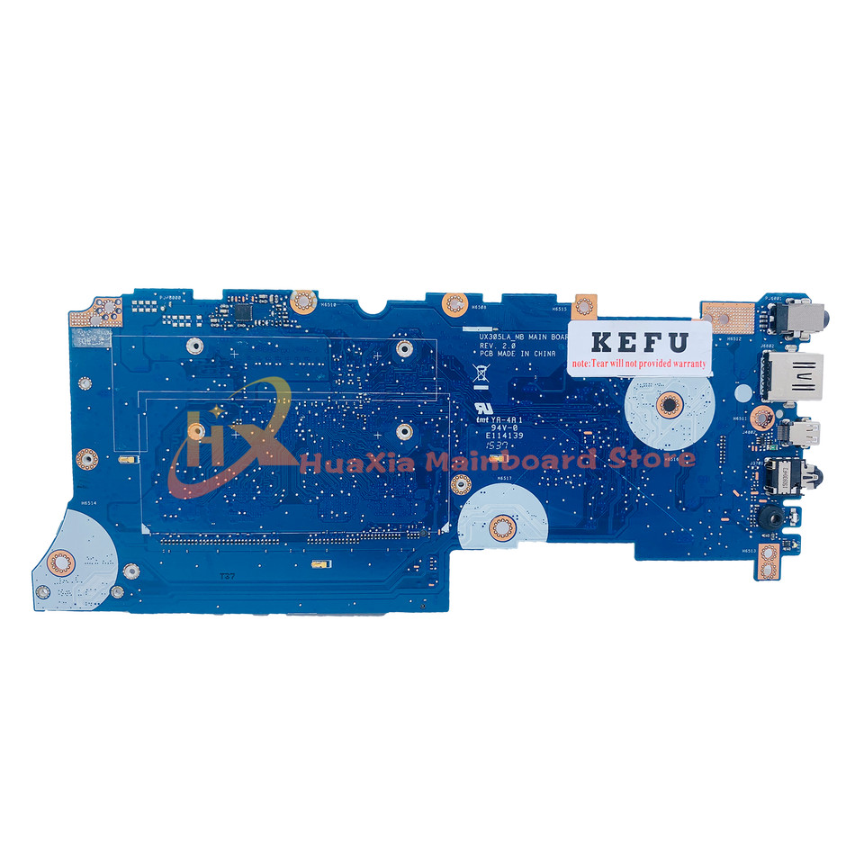 UX305L Mainboard For ASUS Zenbook UX305LA UX305 Laptop Motherboard i3 i5 i7 5th Gen 4GB8GBRAM MAIN B