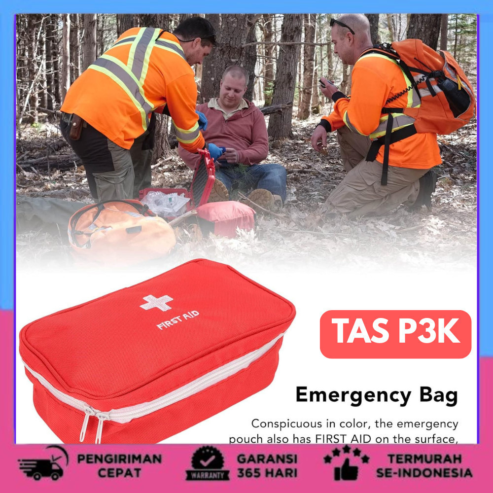 Tas Perlengkapan Obat P3K Pouch P3K Tas Kotak P3K Tempat Peralatan P3K Kotak Obat