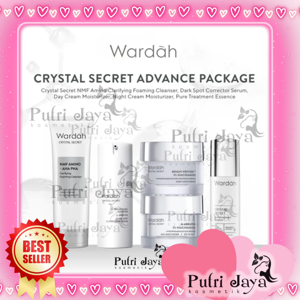 WARDAH Paket Crystal Secret | Paket Pencerah Menghilangkan Flek Hitam
