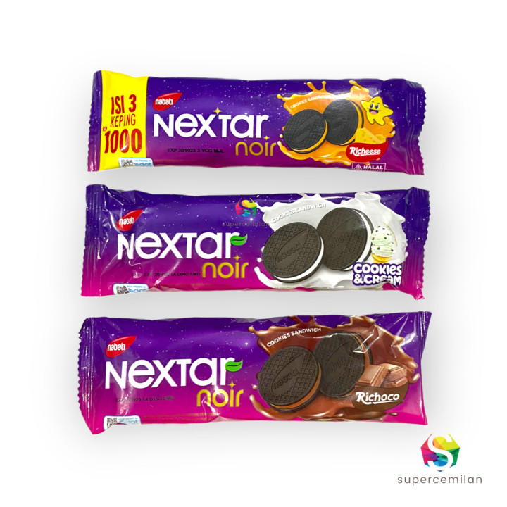 NEXTAR NOIR RENCENG 10 PCS RICHOCO 21 gram COKLAT COOKIES  1000 GRATIS PULSA 21 gr SNACK MAKANAN RIN