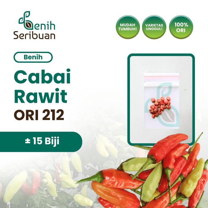 15 Benih Cabe Rawit ORI 212 Buah Jumbo Bibit Sayuran Cabai Rawit Merah - RAWIT ORI 212 - CABE RAWIT 