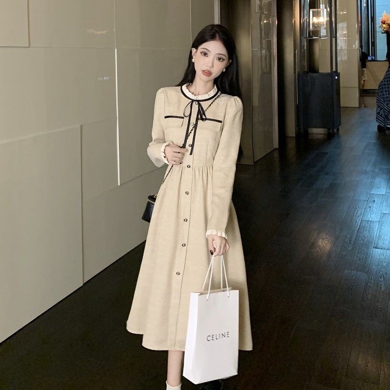Chanel Style Dress for Women, Autumn Winter 2025 New Model, Socialite Elegant Waist-Cinching Slimmin