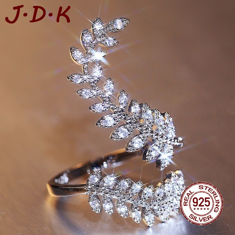 JDK 925 Perak 5A Zircon Penjualan Panas Cincin Zircon Wanita Baru Perhiasan