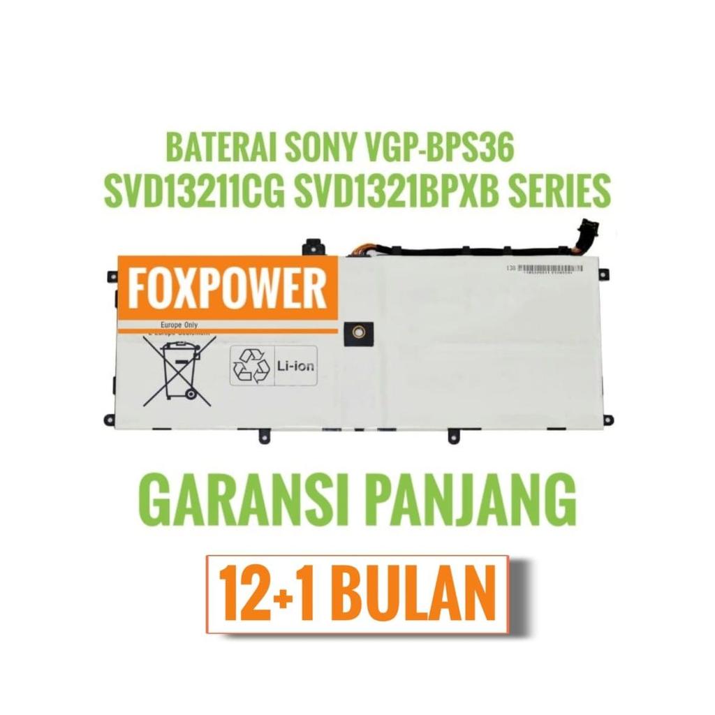 Garansi 1 tahun Baterai Sony Vaio Duo 13 Bps36 Svd13211Cg Svd132 Svd132A14L