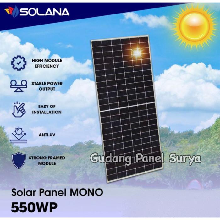 Solar Panel Surya Solarcell PV Solana 550WP Monocrystalline 550wp mono