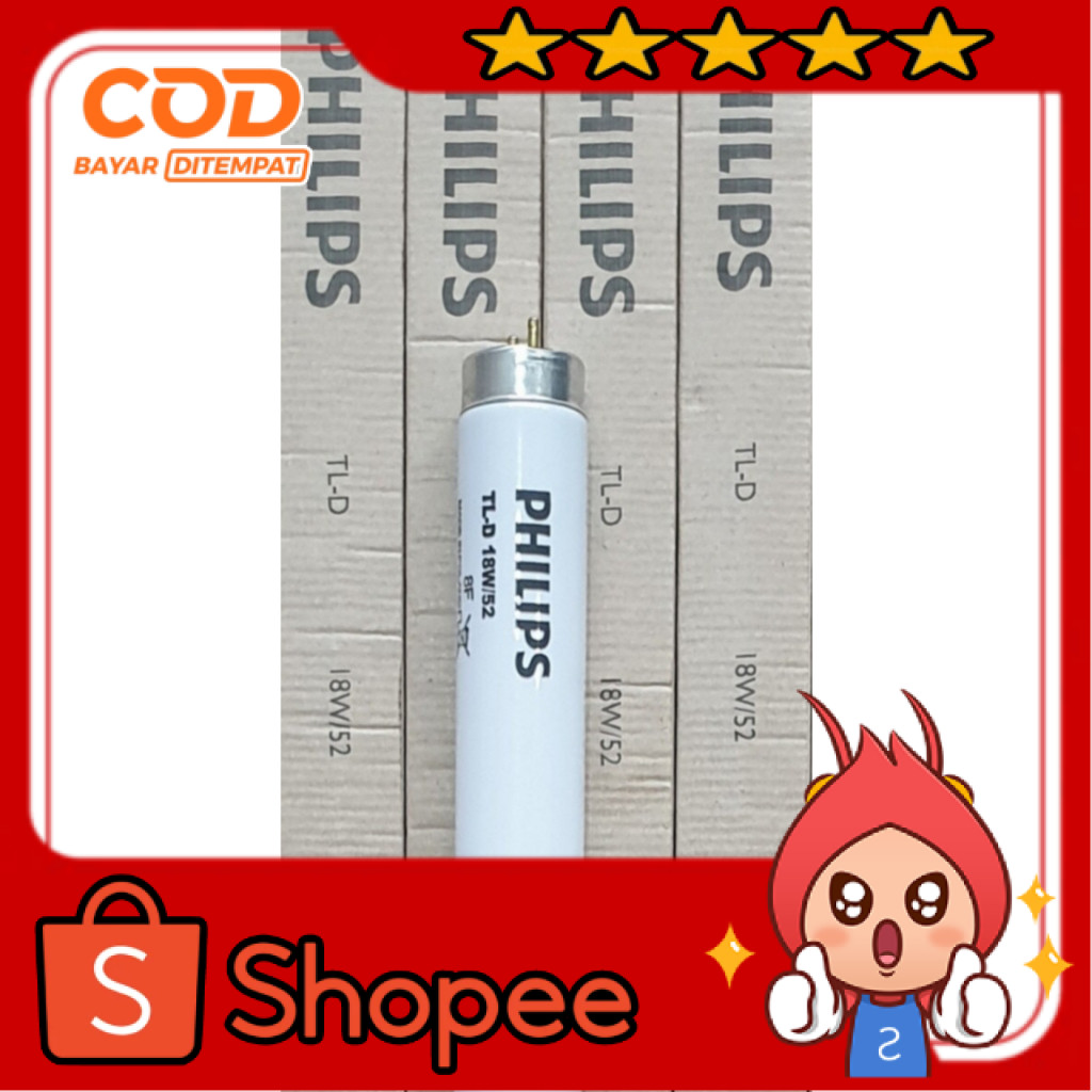 Philips TL-D TL D 18 Watt 52 Lampu Terapi UV Bayi