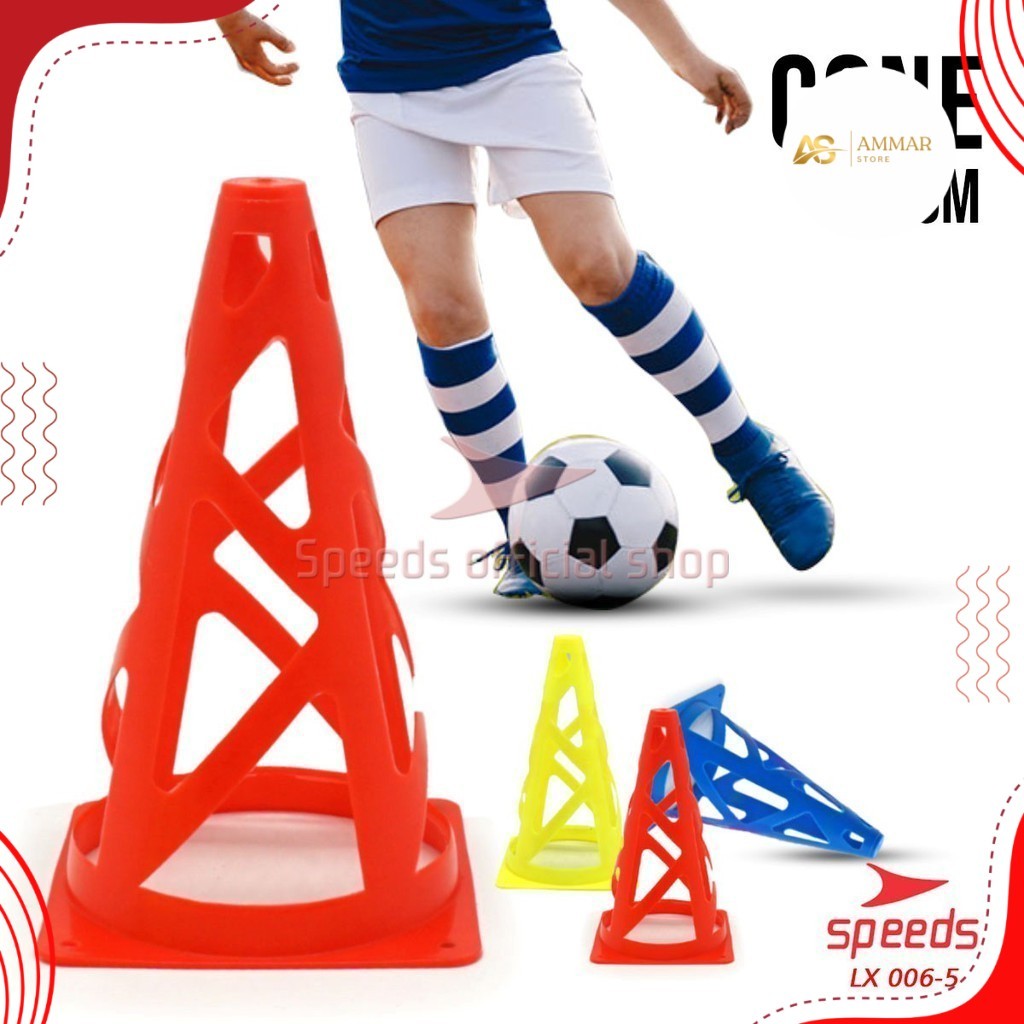 SPEEDS Cone  Kerucut (100% Produk Original Speeds) Marker Latihan Olahraga Futsal, Skate, Sepak Bola