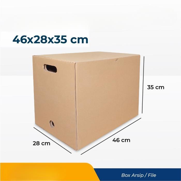 box file 46 x 28 x 35 cm kardus file bpjs box arsip besar box dokumen