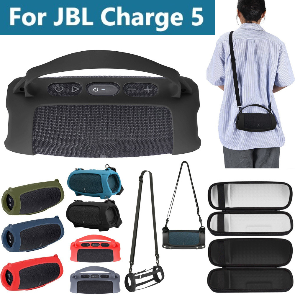 Silicone Cover Case for JBL Charge 5 Wi-Fi Wireless Speaker Outdoor Travel Silicone Case Cover Skin 