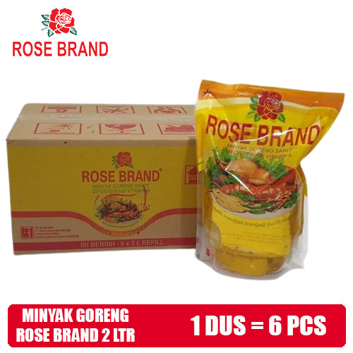 Rose Brand - Minyak Goreng Rose Brand 2 Liter 1 Dus = 6 Pcs