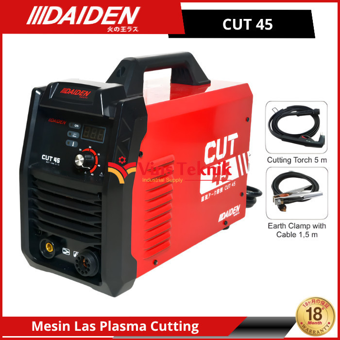 DAIDEN CUT 45 Mesin Las Potong Besi Plasma Cutting Trafo Las Welding Machine CUT45