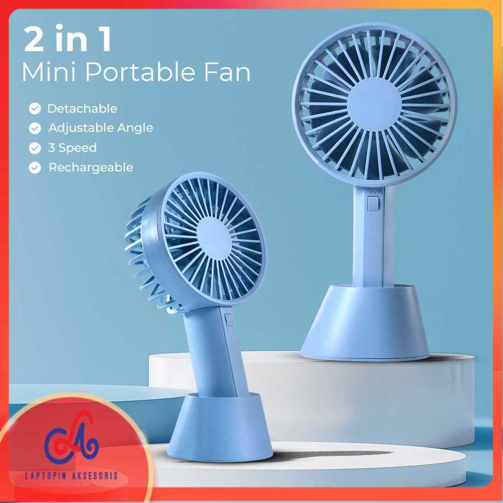 VH Kipas Angin Portable Genggam Handheld Mini Cooling Fan 1000mAh - F03 Bayar Ditempat | Wajib Punya