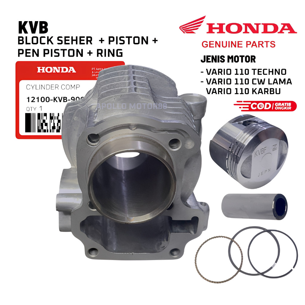 Block Seher Vario 110 Karbu / Blok Seher Set Assy KWB