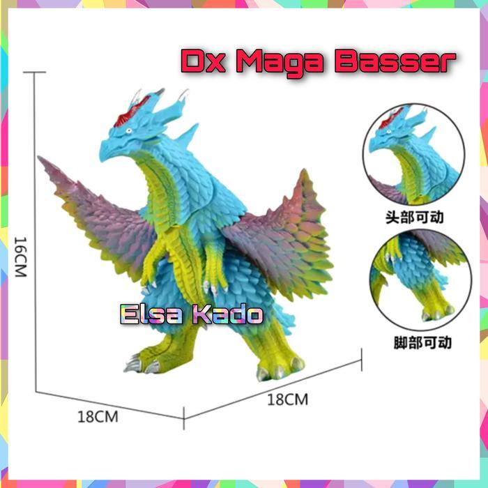 Monster Dx Maga Basser Kaiju Godzilla Action Fure Mainan Ultraman