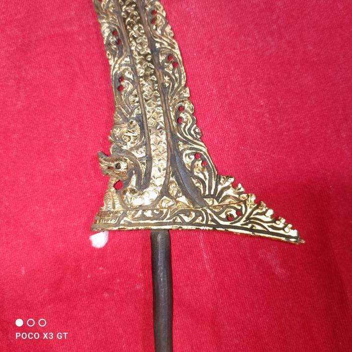 keris mewah panimbal kamarogan kinatah naga rojo KJM 1122 termurah