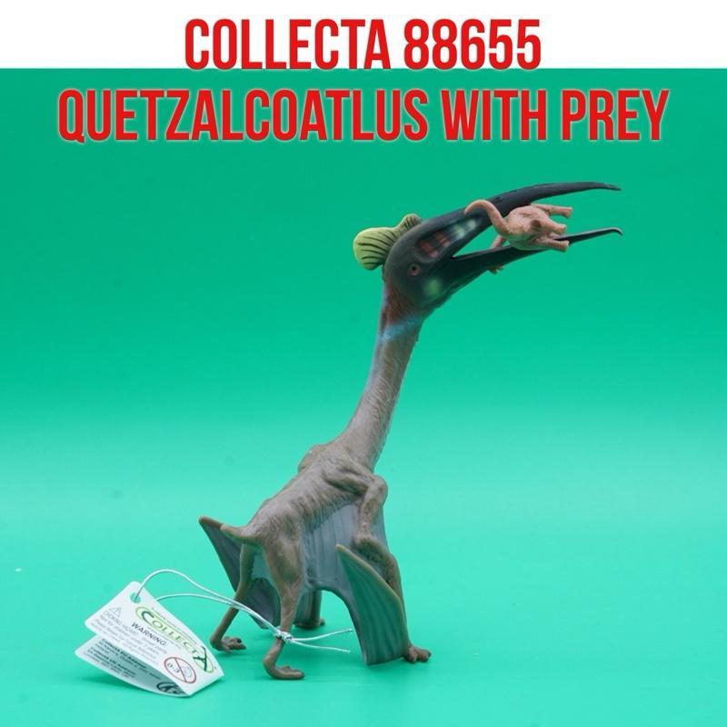 Collecta 88655 Quetzalcoatlus with Prey Prehistoric Dinosaurs Dinosaurus Figure Pajangan Mainan Figu