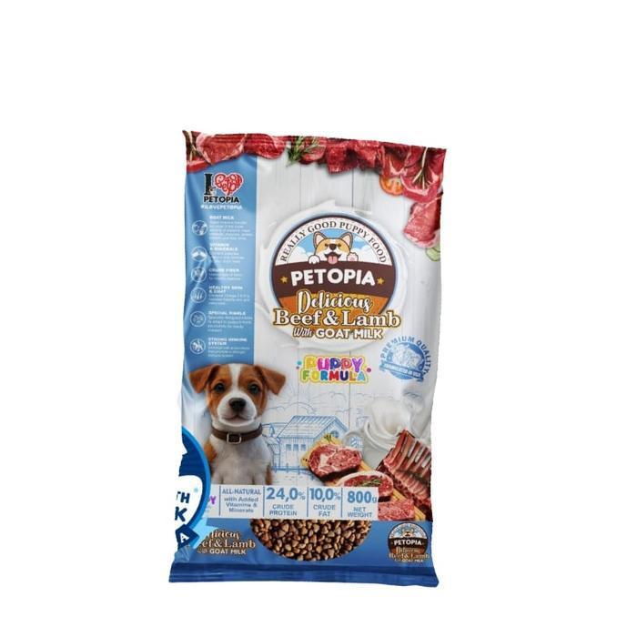 DogFood - Petopia Dry Puppy Dog Beef & Lamb 800g