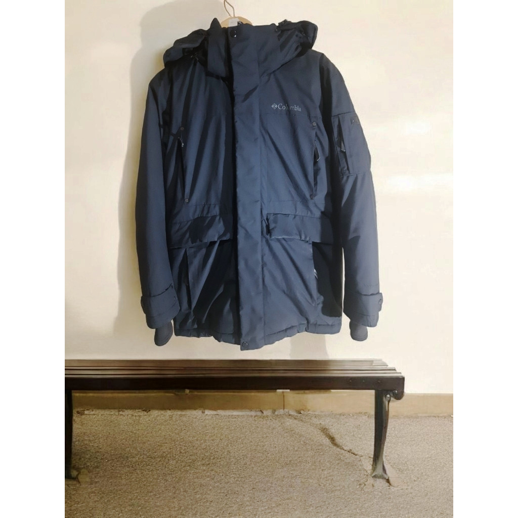 Columbia Omni Wind Block Jaket Outdoor Bulu Angsa Original