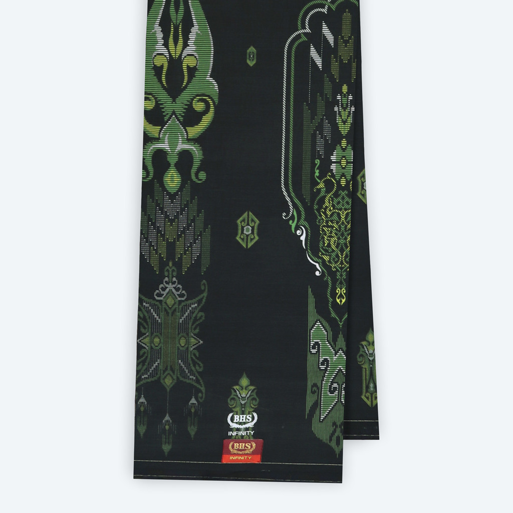 Sarung BHS 100% Original Asli | Sarung BHS Infinity Gold Motif V32 SNA SJ Hijau Tua