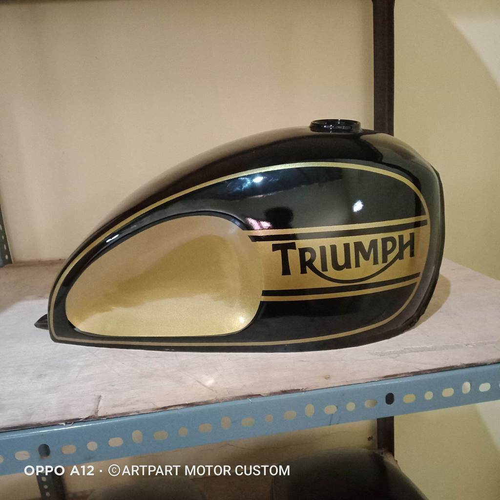TANGKI CUSTOM BOBBER TRIUMP MOTOR THUNDER MEGA PRO BYSON SCORPIO Tangki motor