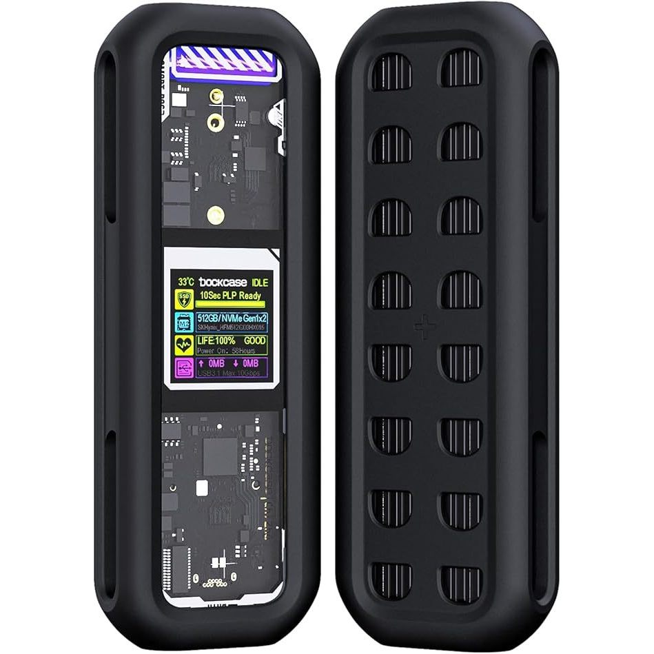 DOCKCASE  SSD Enclosure Case Full-Body Resilient Silicone Protective Case