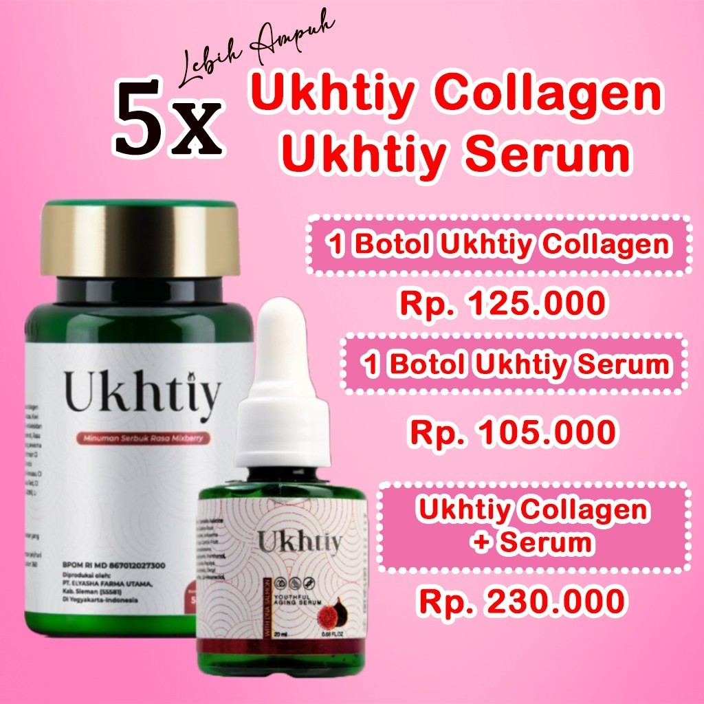 Ukhtiy Collagen + Ukhtiy Serum 5x Lebih Ampuh