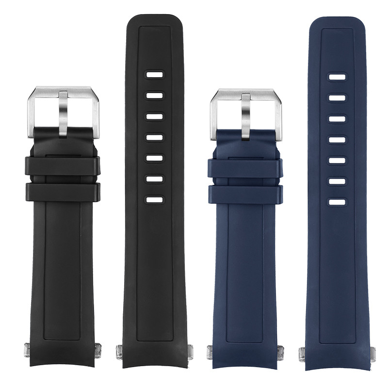 22 mm Quick Release Fluoro Rubber Strap for IWC Aquatimer (IW356802/IW376705/376711) - Curved End Du