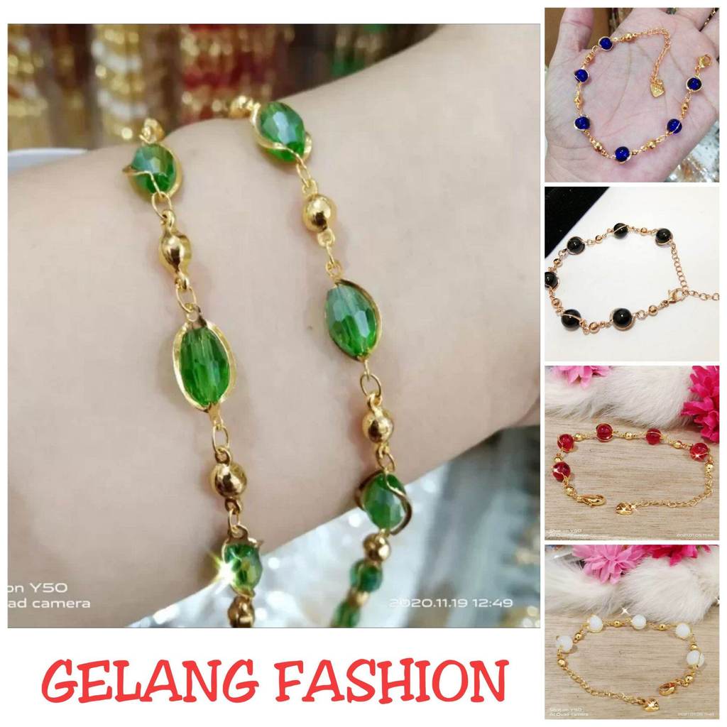 Gelang Fashion wanita grosir murah gelang batu permata gold perhiasan wanita Gelang mutiara gelang m