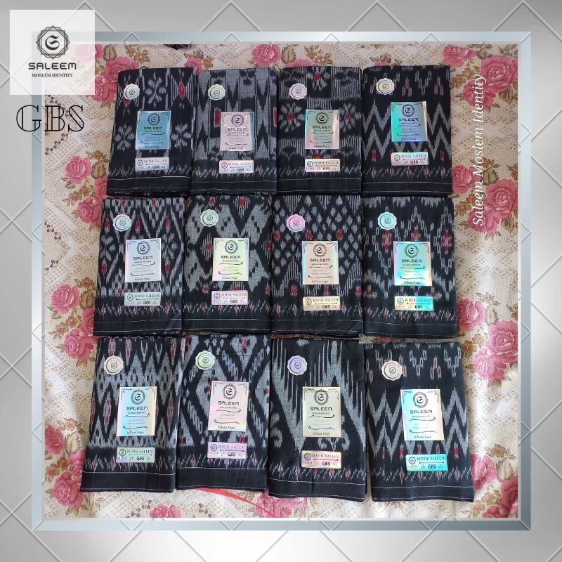TERBARU BOTOL SALEEM HITAM GBS SARUNG GOYOR ASLI TENUN ATBM JAHITAN TENGAH sarung goyor toldem murah